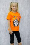 КД033 Пижама для девочки (футболка+бриджи) р.140,152